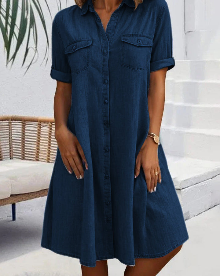 Lena - Lässiges Jeanskleid