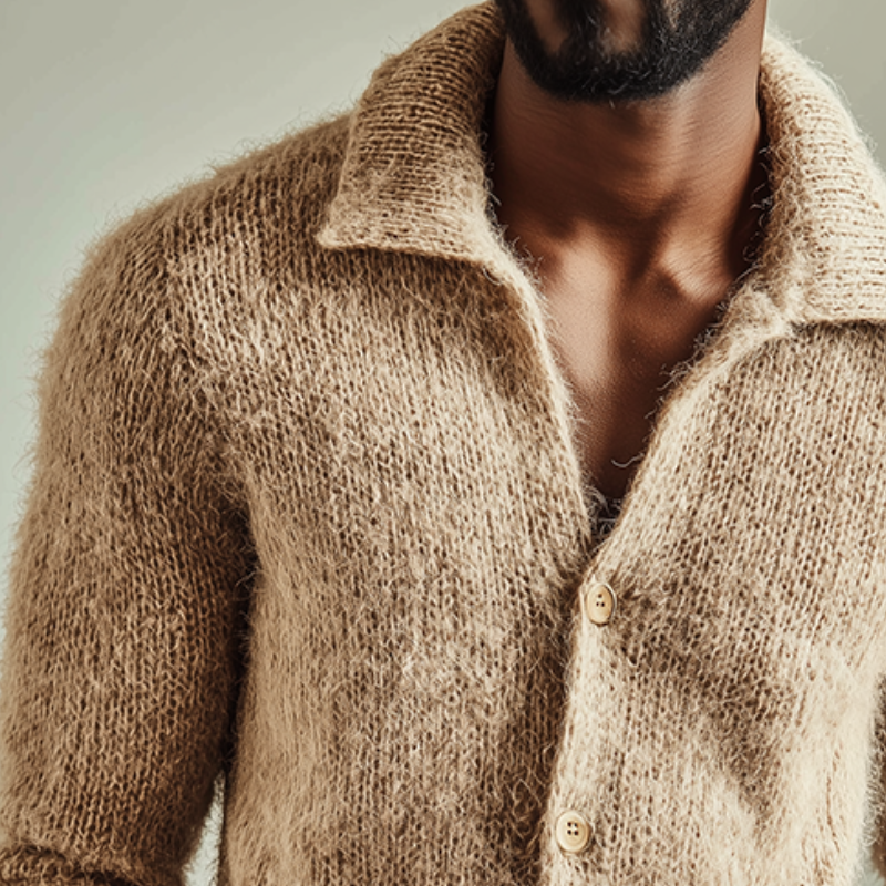 Griffin - Textured Collared Cardigan