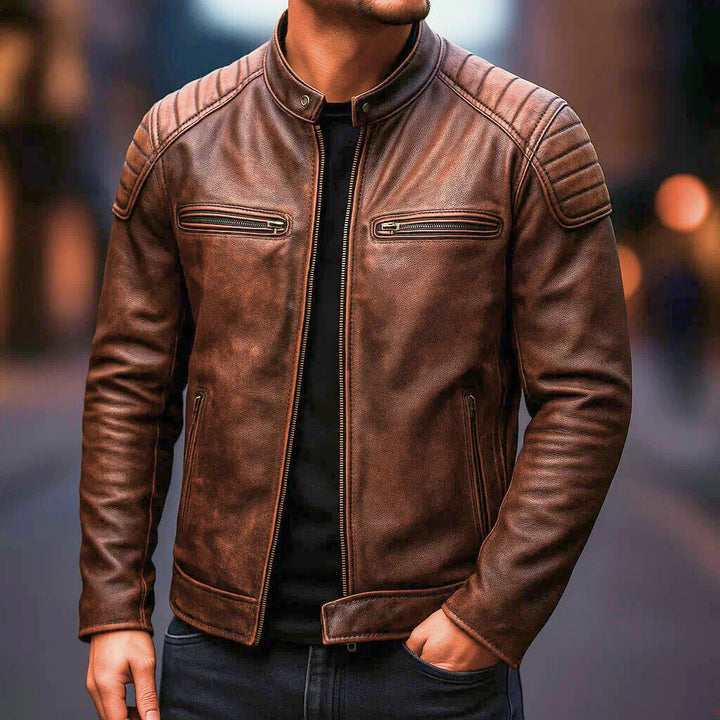 Kiel - Premium Leather Moto Jacket