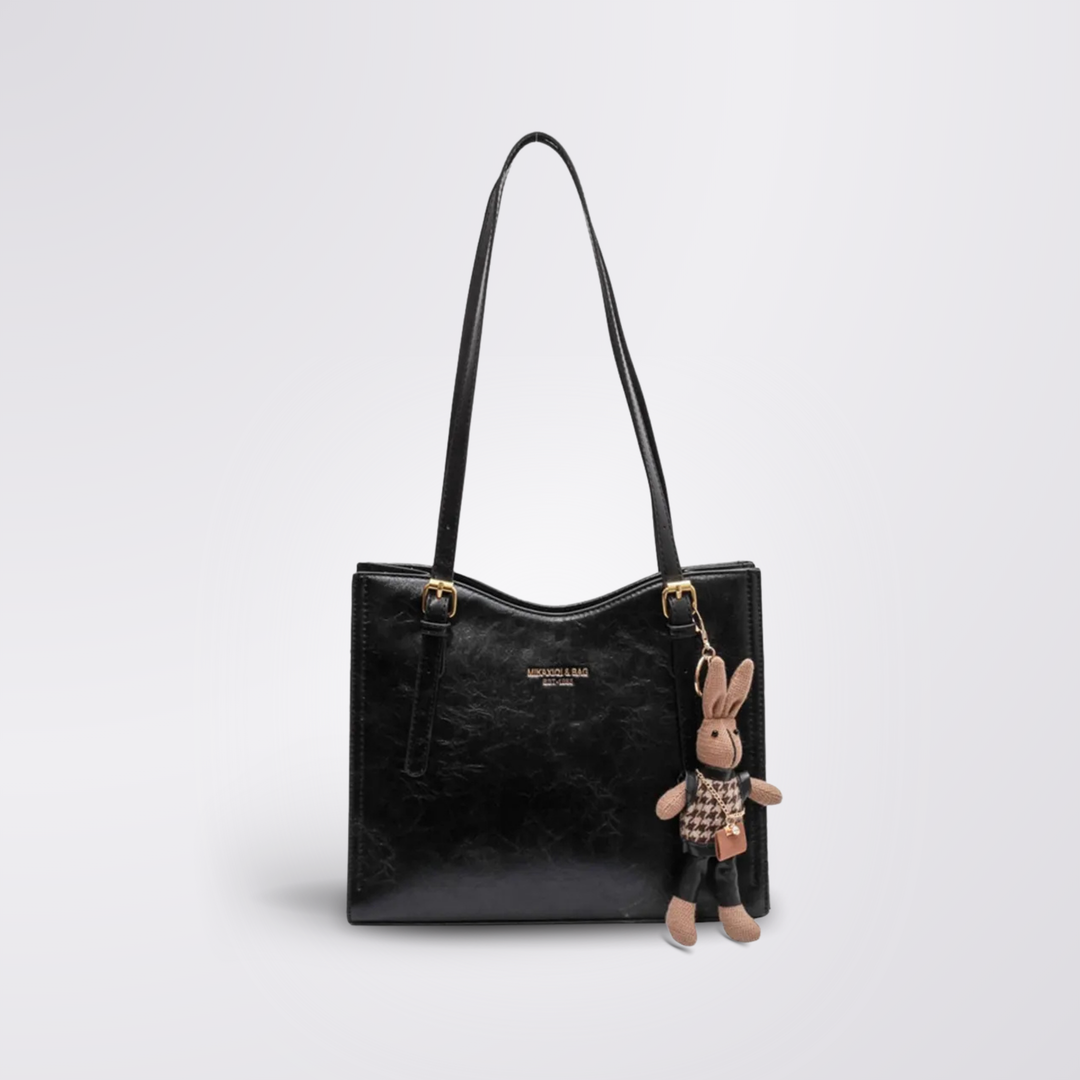 Clarie - Vintage Vegan Leather Shoulder Bag