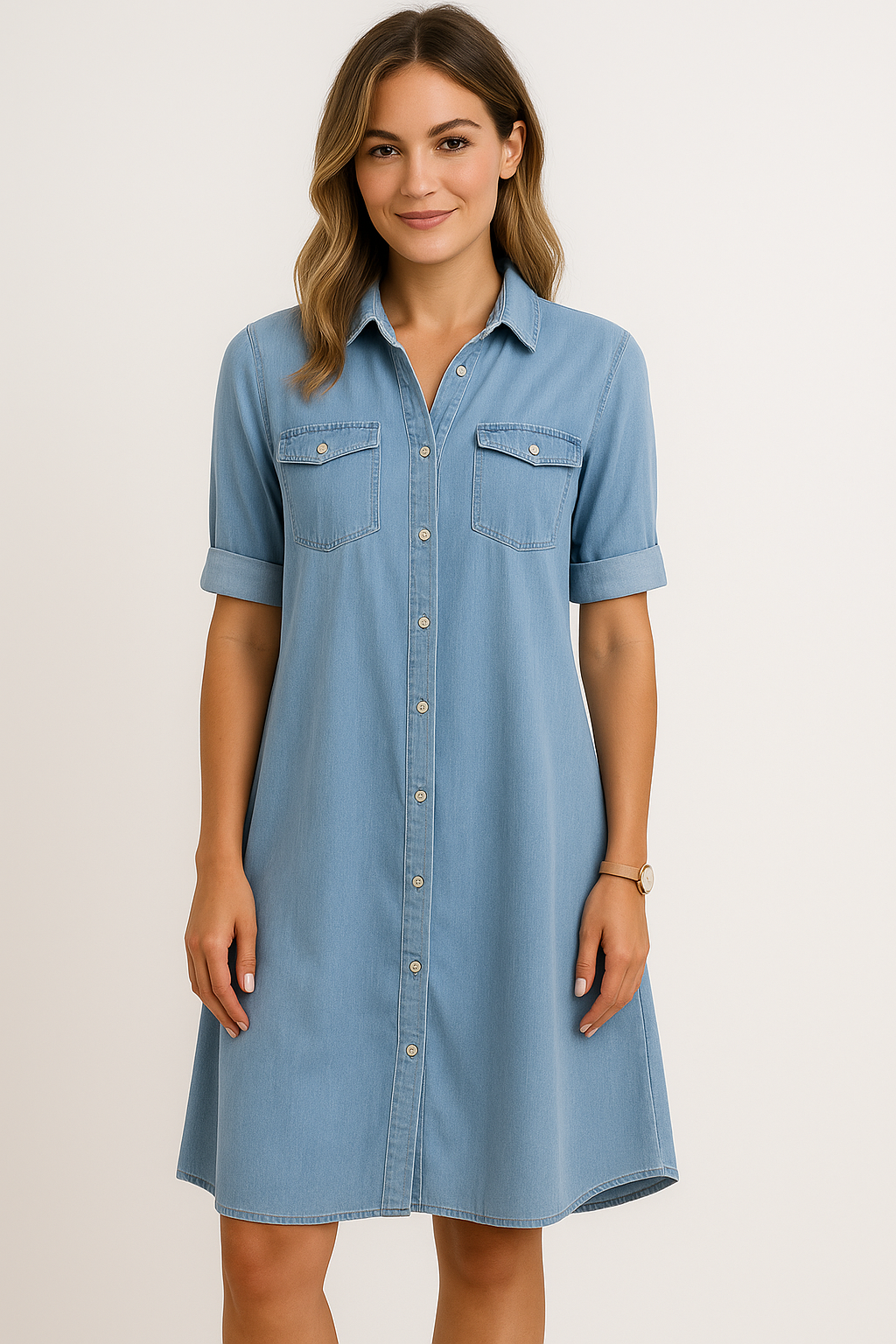 Lena - Lässiges Jeanskleid