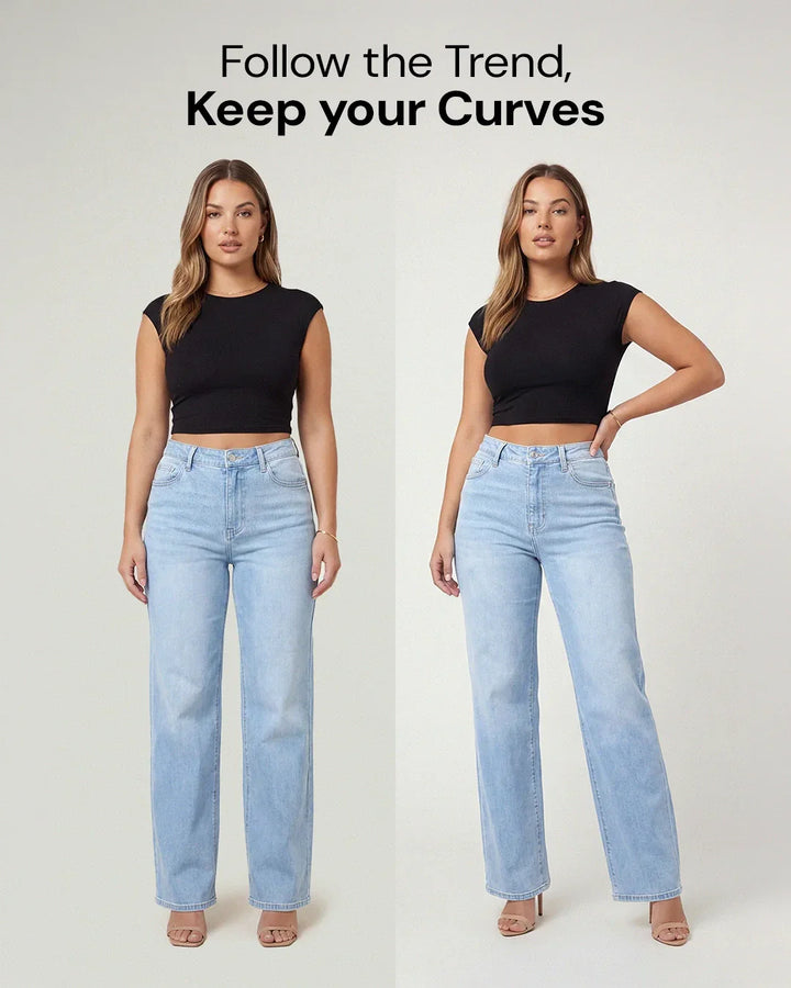 Remerie - Mid Rise BBL Wide Leg Jeans