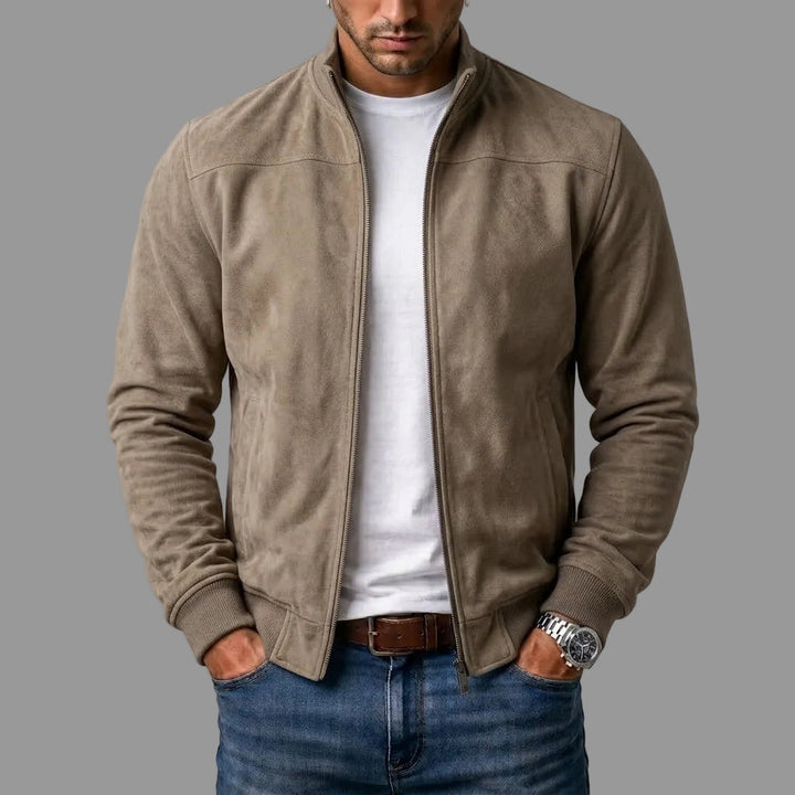 Rhett - Suede Bomber Jacket