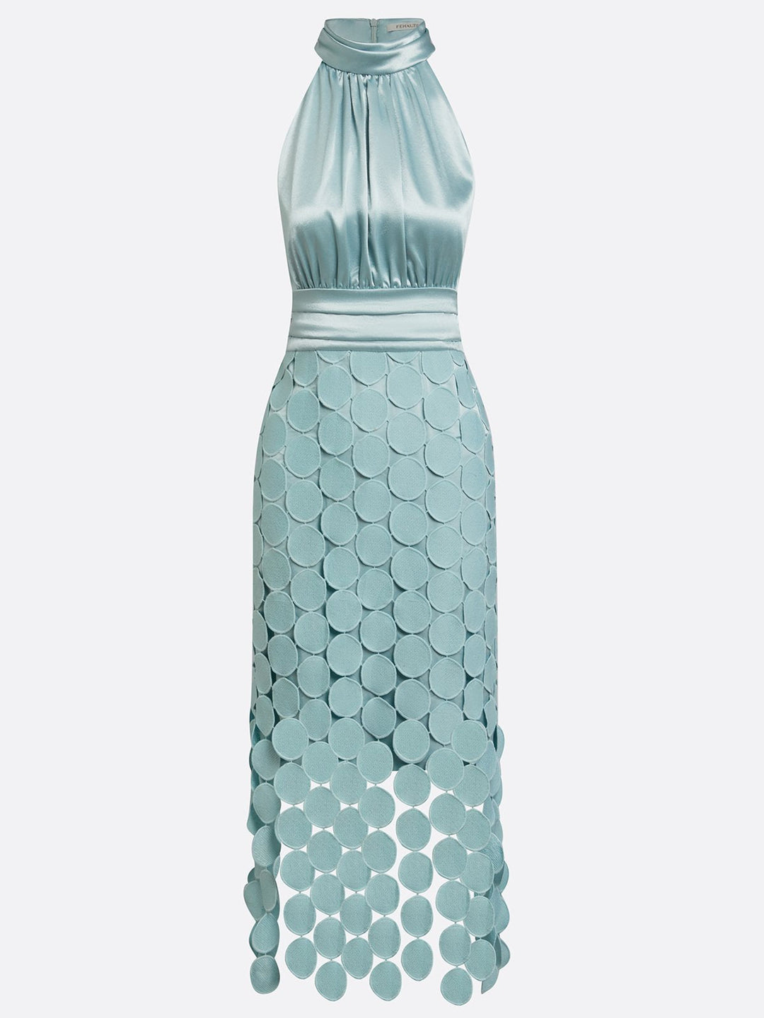 Amanda - Elegant Halter Midi Dress