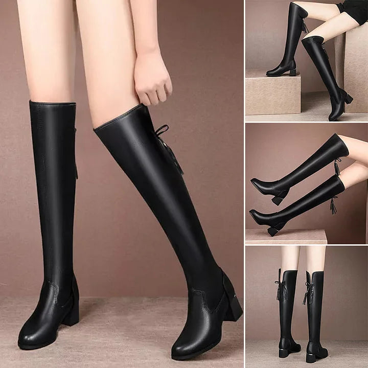 Nikka – Over-the-Knee Warm Stretch Boots