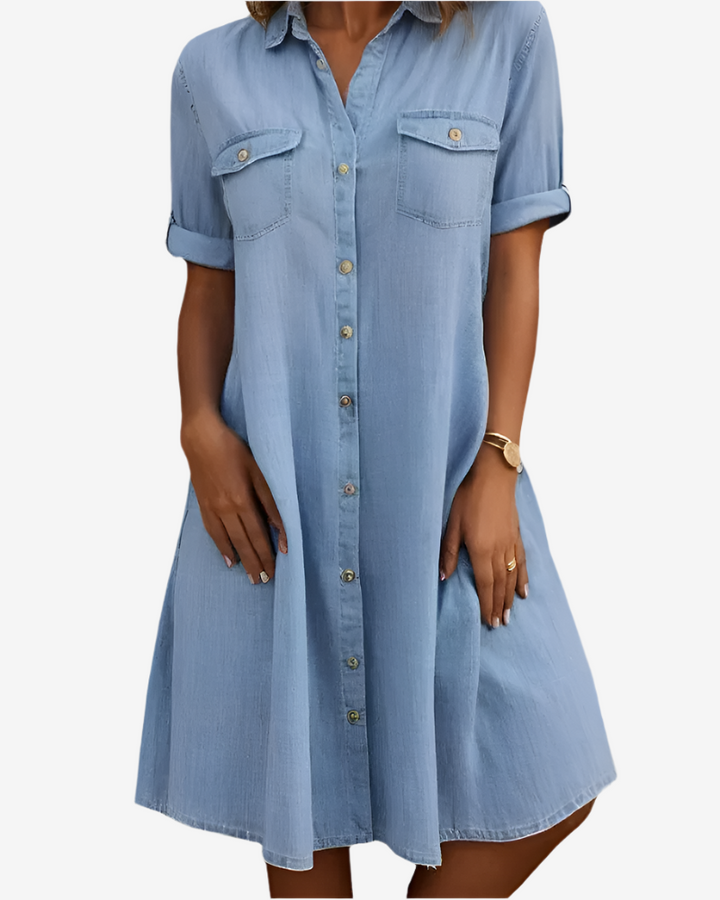 Lena - Lässiges Jeanskleid