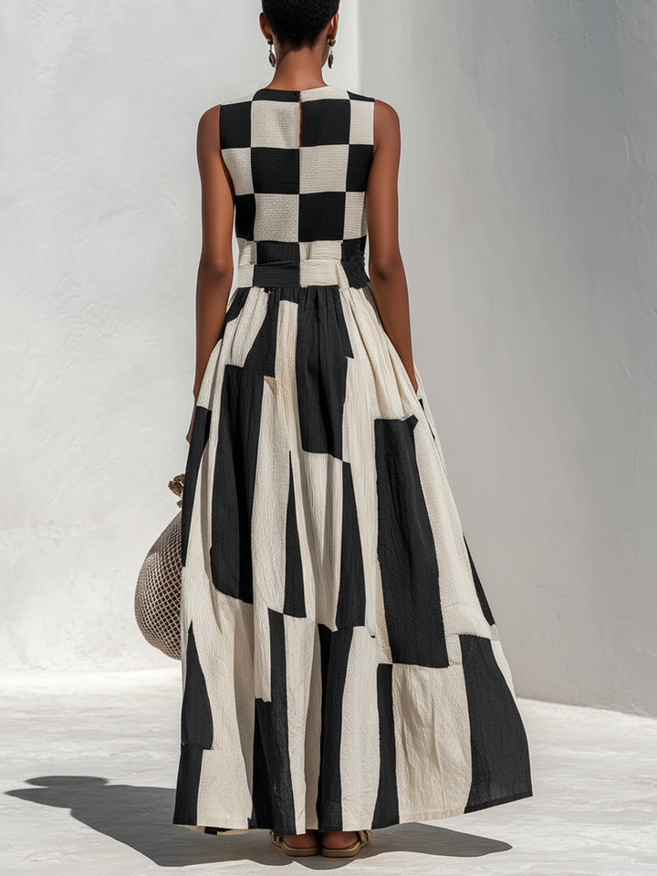 Merrie - Cotton Linen Maxi Dress