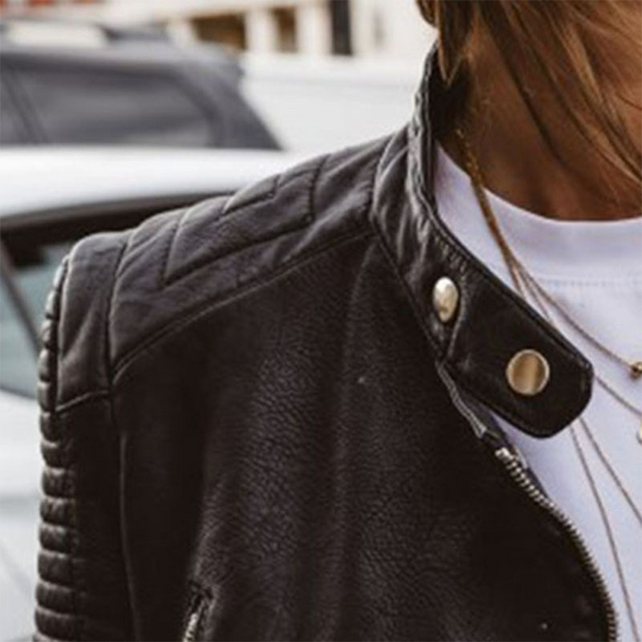 Thena – Genuine Leather Fitted Jacket