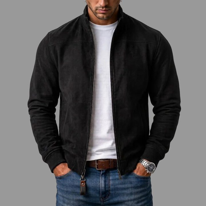 Rhett - Suede Bomber Jacket