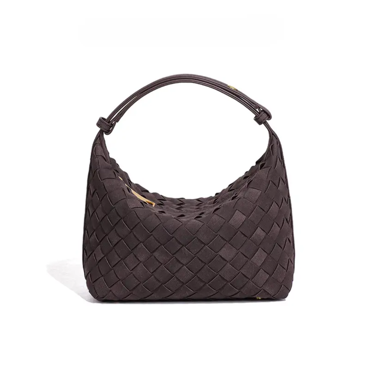Alva – Matte Woven Structured Handbag