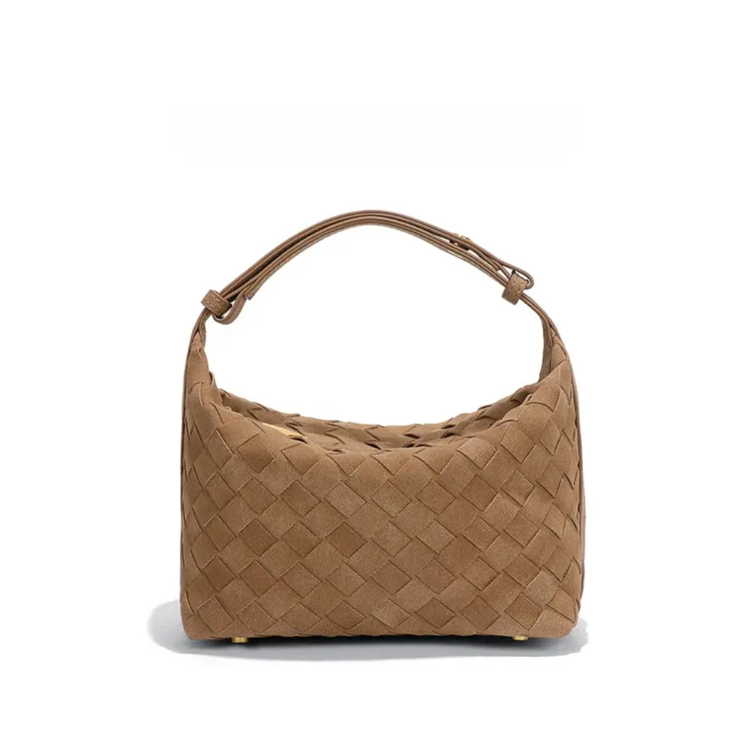 Alva – Matte Woven Structured Handbag
