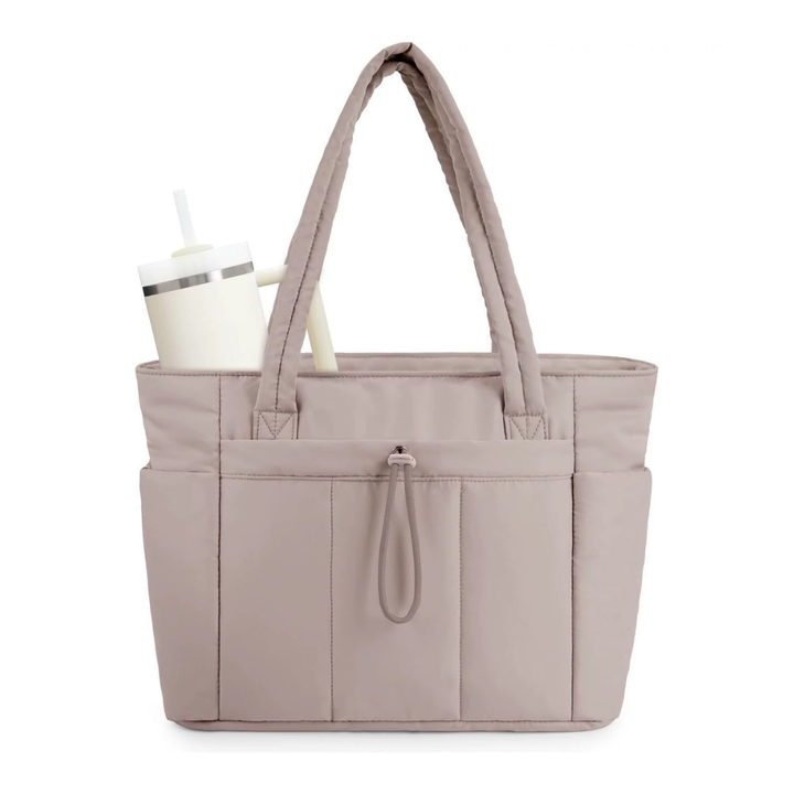 Celine - Quilted Large Capacity Tote Bag
