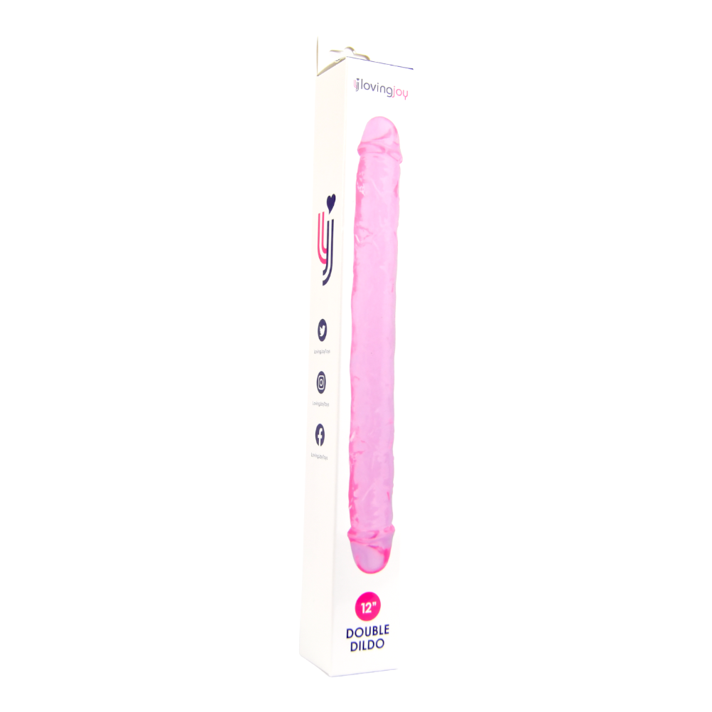 Dubbele dildo roze- 12 inch