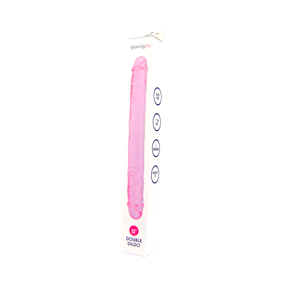 Dubbele dildo roze- 12 inch