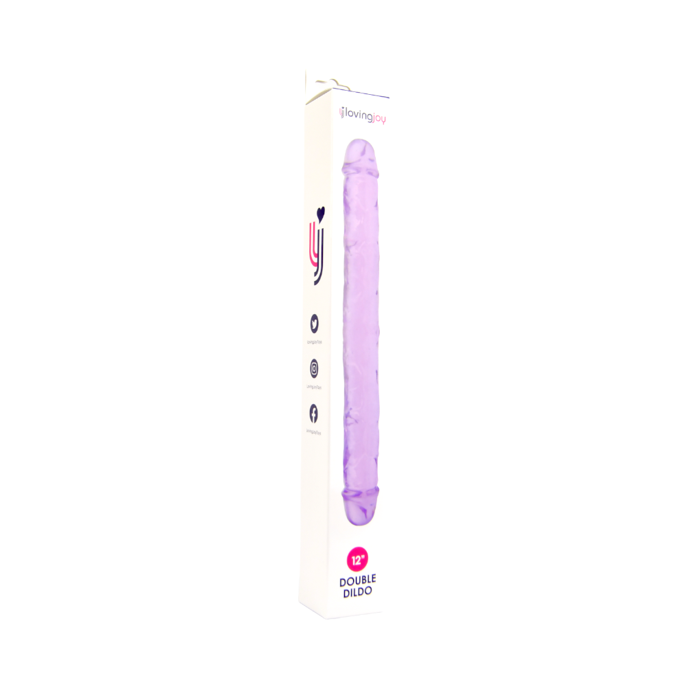 Dubbele dildo paars- 12 inch