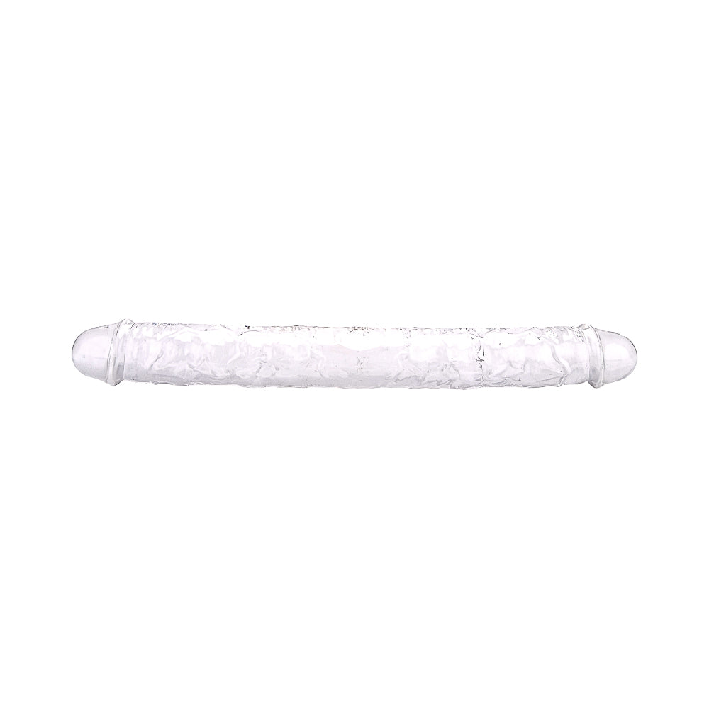 Dubbele dildo transparant- 15 inch