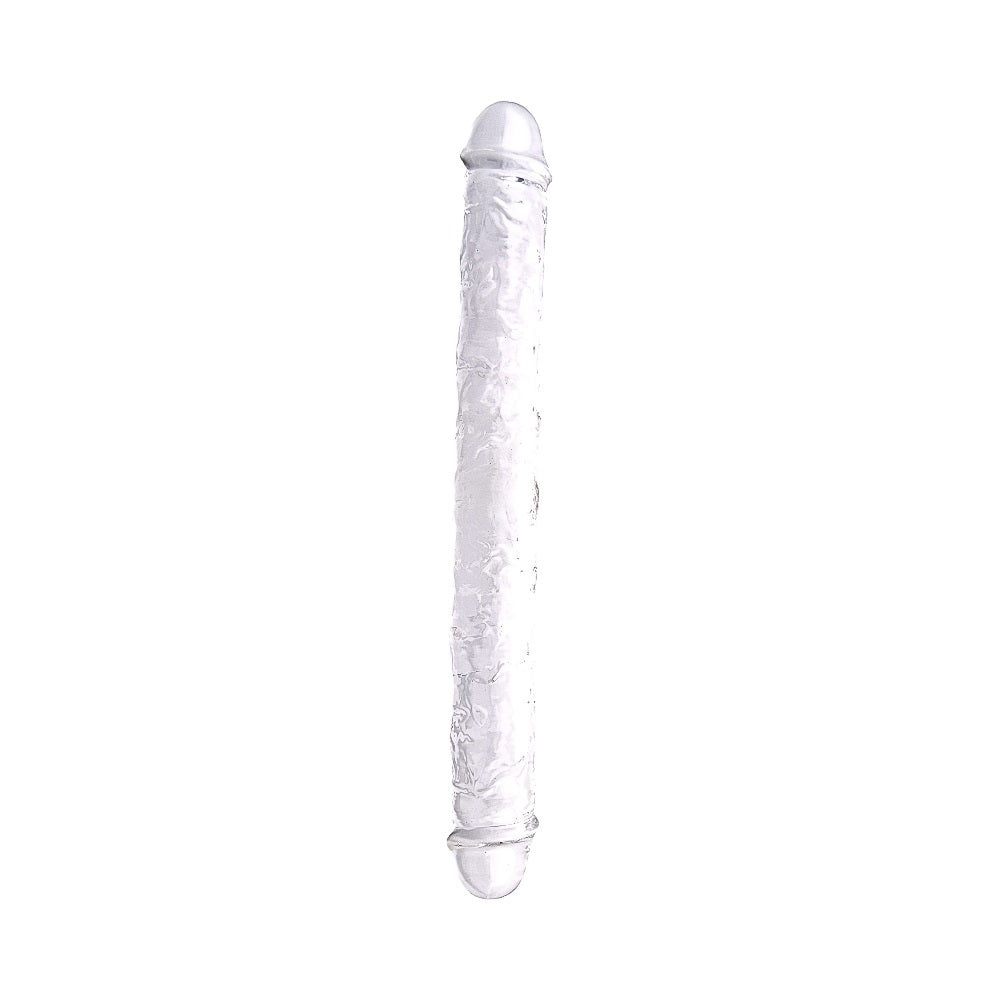 Dubbele dildo transparant- 15 inch