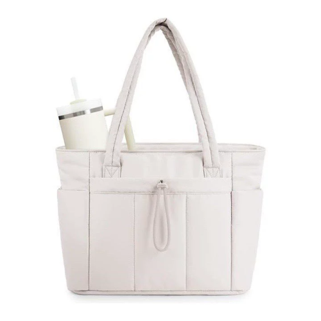 Celine - Quilted Large Capacity Tote Bag