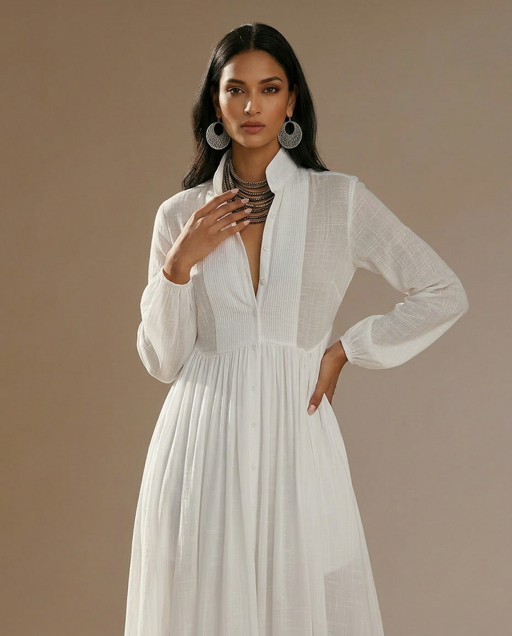 Becky – Trendy Linen Maxi Dress