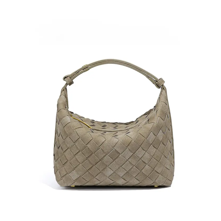Alva – Matte Woven Structured Handbag