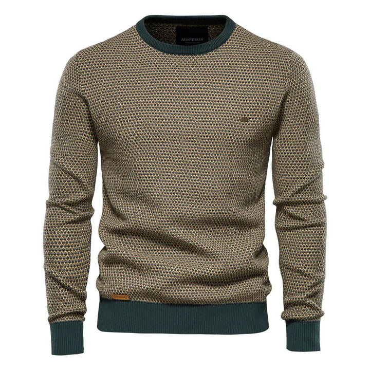 Jeremy – Men’s Checkered Sweater