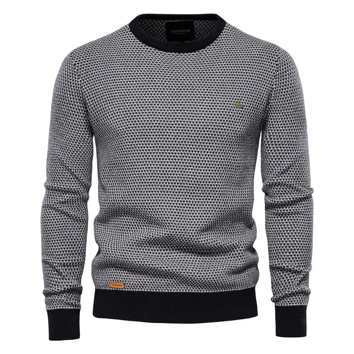 Jeremy – Men’s Checkered Sweater