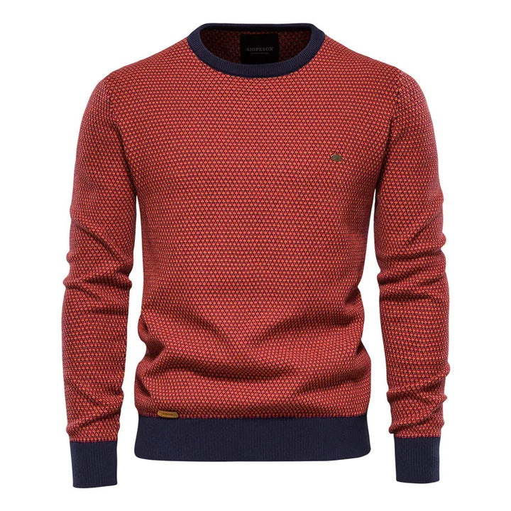 Jeremy – Men’s Checkered Sweater