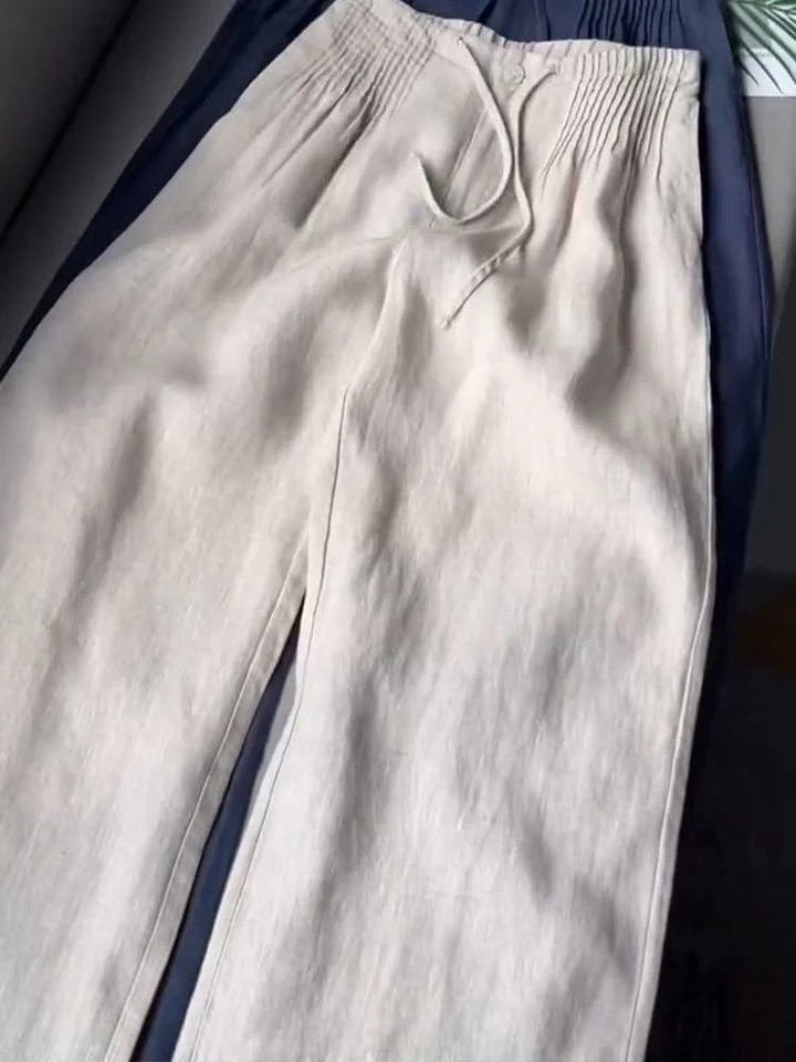 Kat – Breathable Linen Blend Summer Trousers
