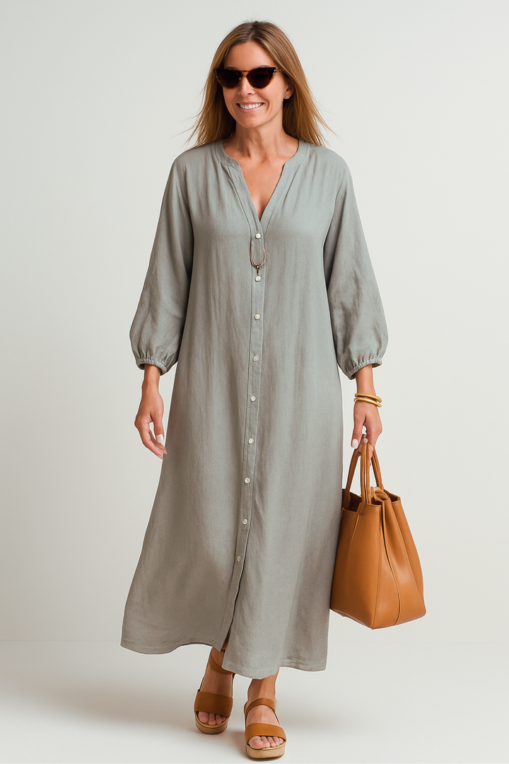 Lena - Schönes, leichtes Leinenkleid