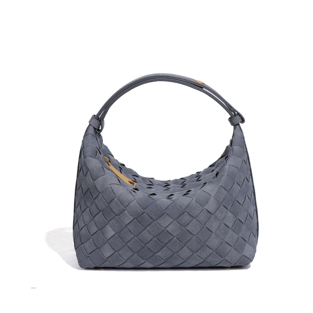 Alva – Matte Woven Structured Handbag
