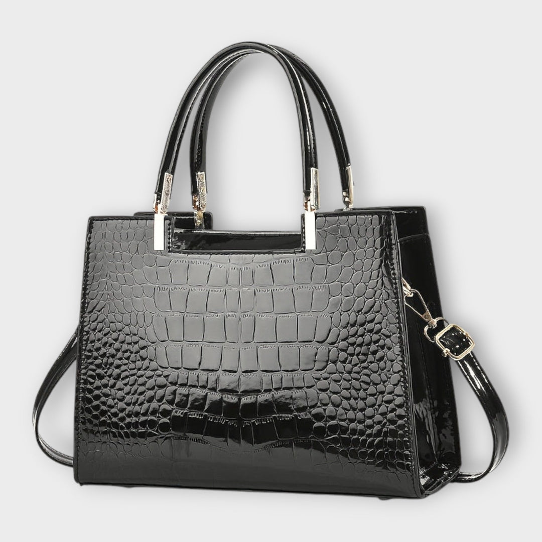 Veralie -  Shiny Crocodile Skin Pattern Handbag
