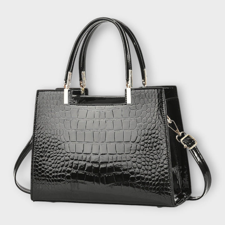Veralie -  Shiny Crocodile Skin Pattern Handbag