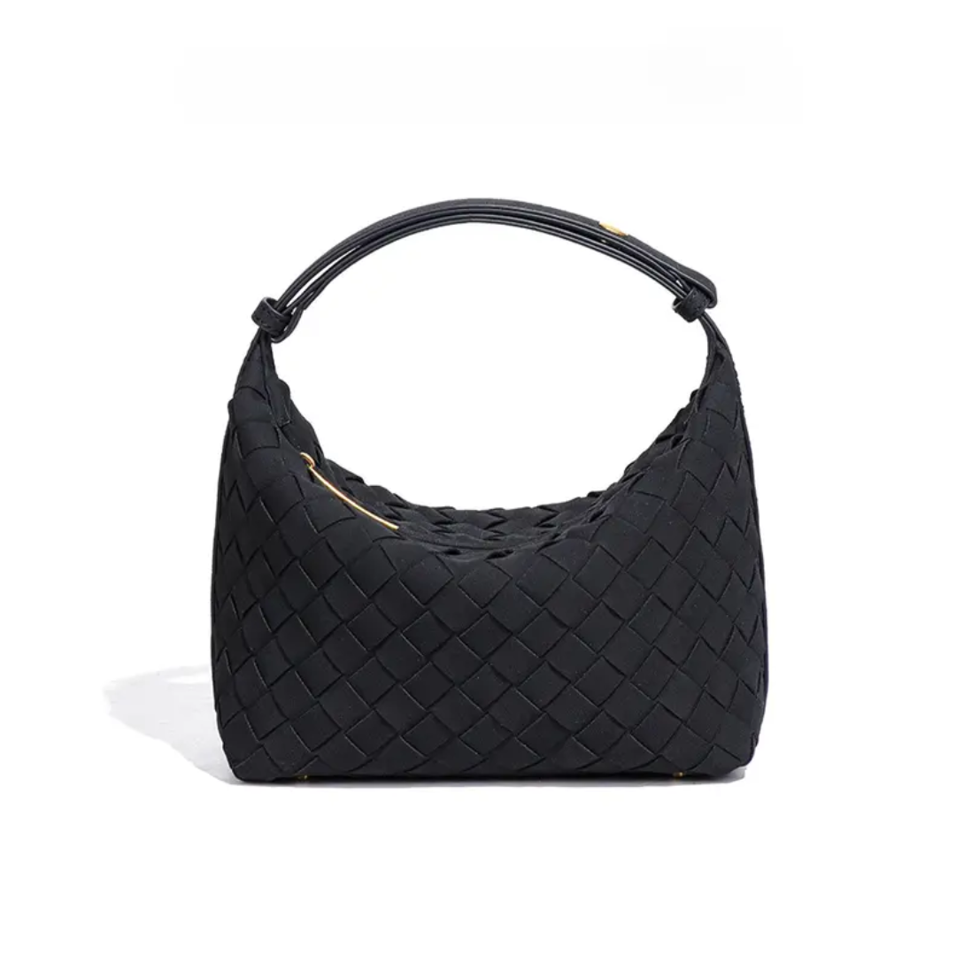 Alva – Matte Woven Structured Handbag