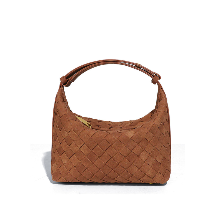 Alva – Matte Woven Structured Handbag