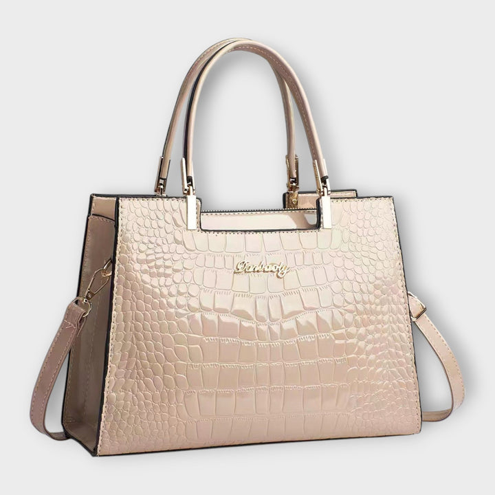 Veralie -  Shiny Crocodile Skin Pattern Handbag