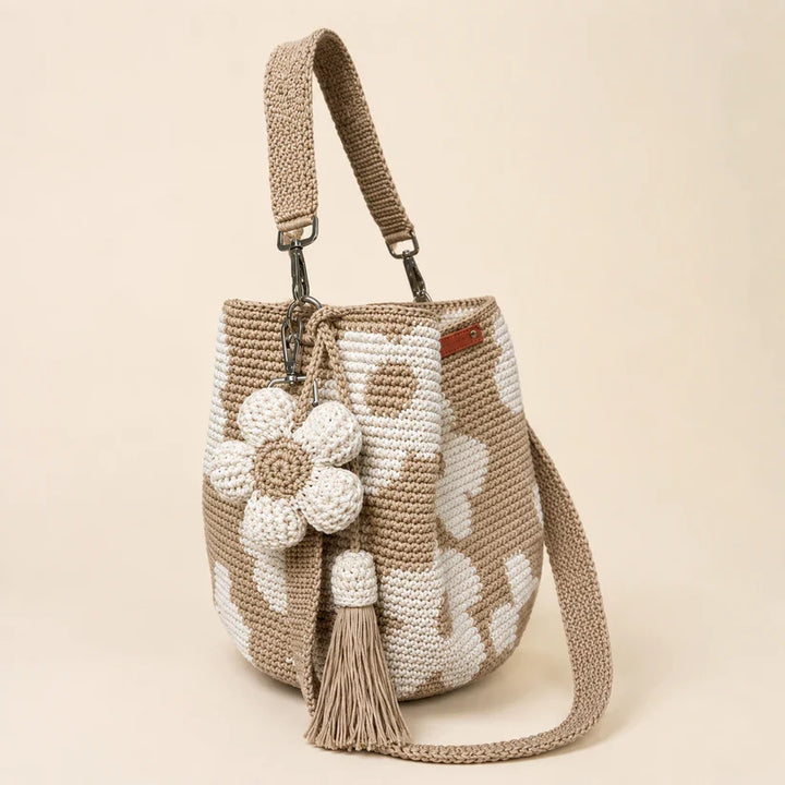 Livia - Handmade Crochet Floral Tote Bag