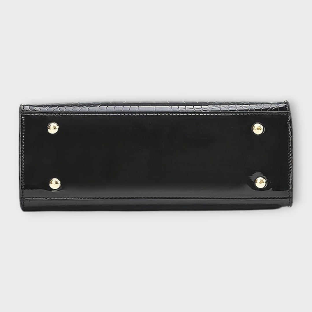 Veralie -  Shiny Crocodile Skin Pattern Handbag