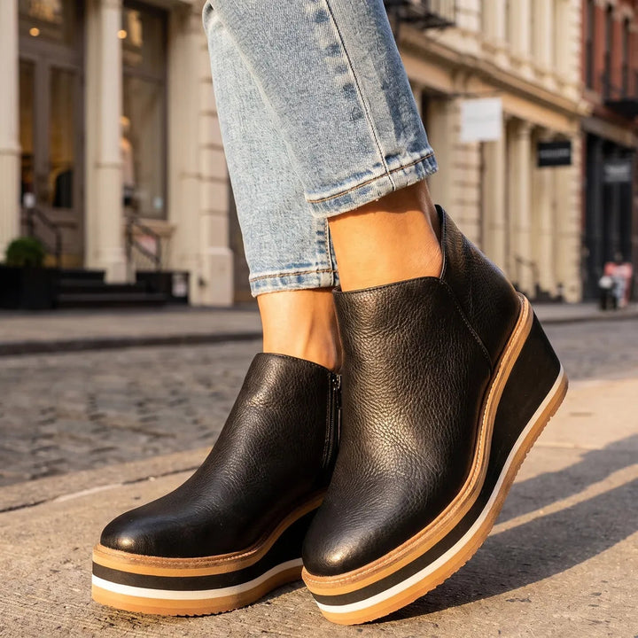 Kimberly - Wedge Heel Ankle Boots