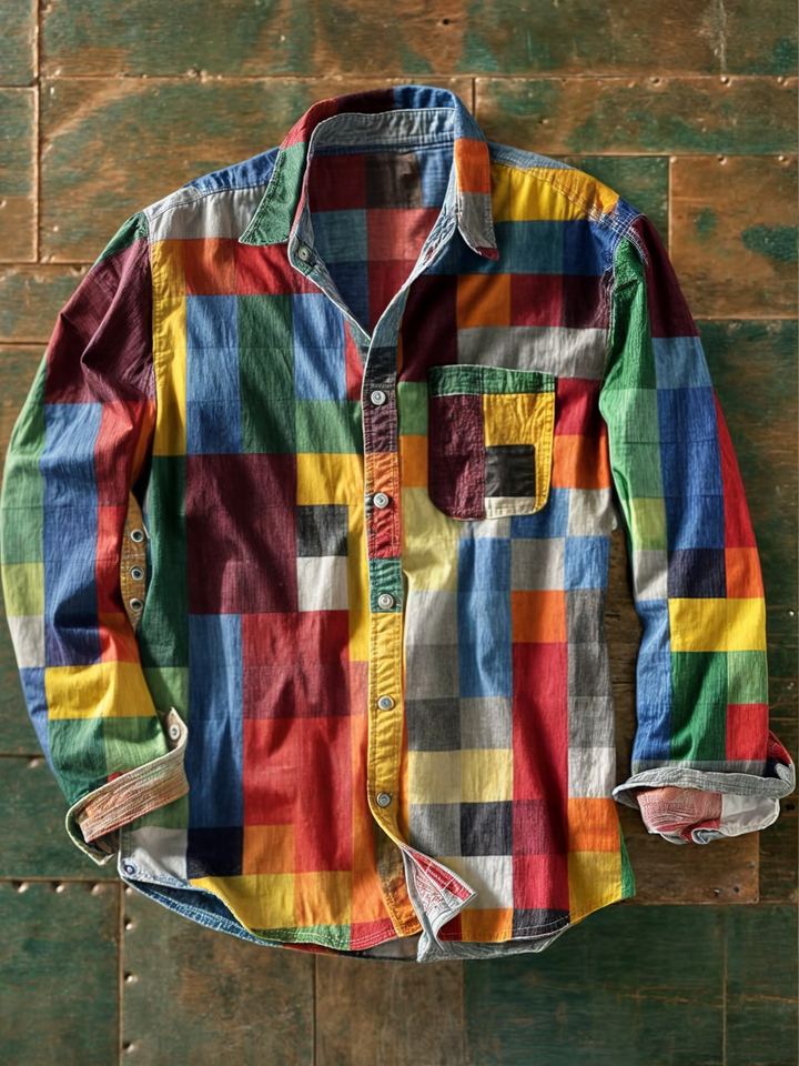 Kellan – Premium Patchwork Statement Shirt