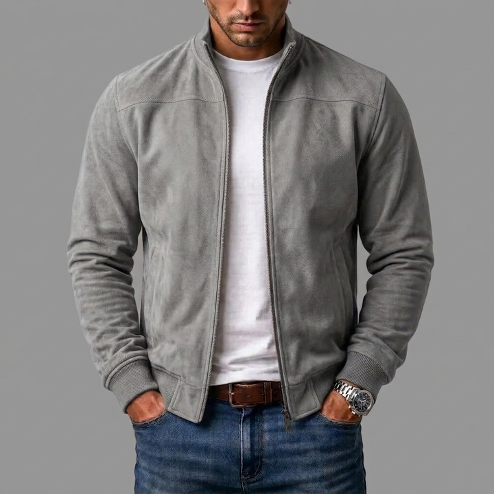 Rhett - Suede Bomber Jacket