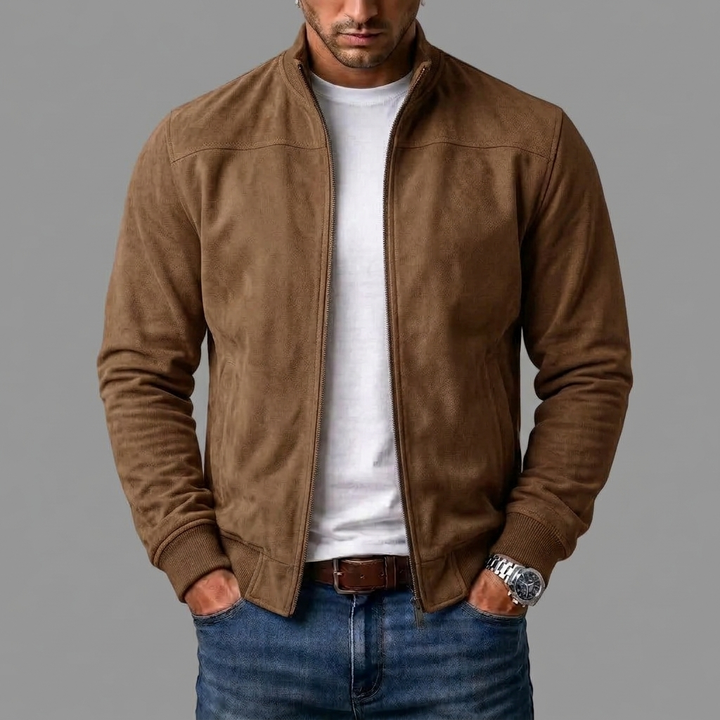 Rhett - Suede Bomber Jacket