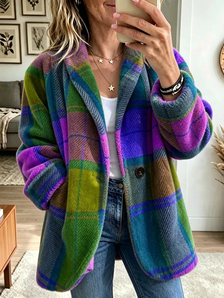 Nola - Multicolor Plaid Coat