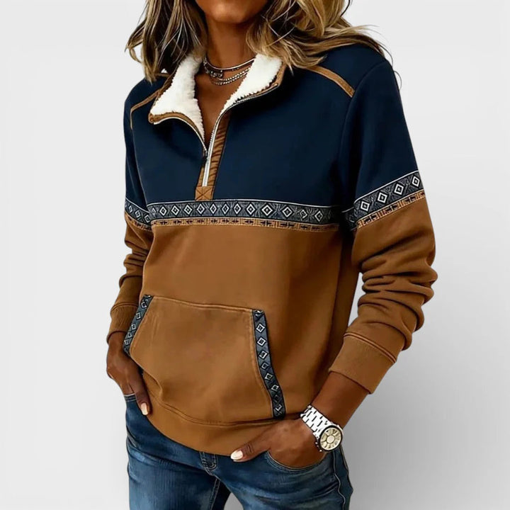 Xyrel - Cozy Half-Zip Sweater